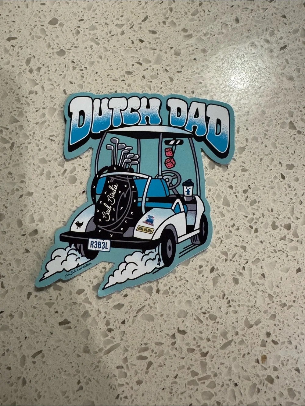 Dutch Bros Father’s Day 2026 Rebel Golf Cart Sticker Decal Limited Edition